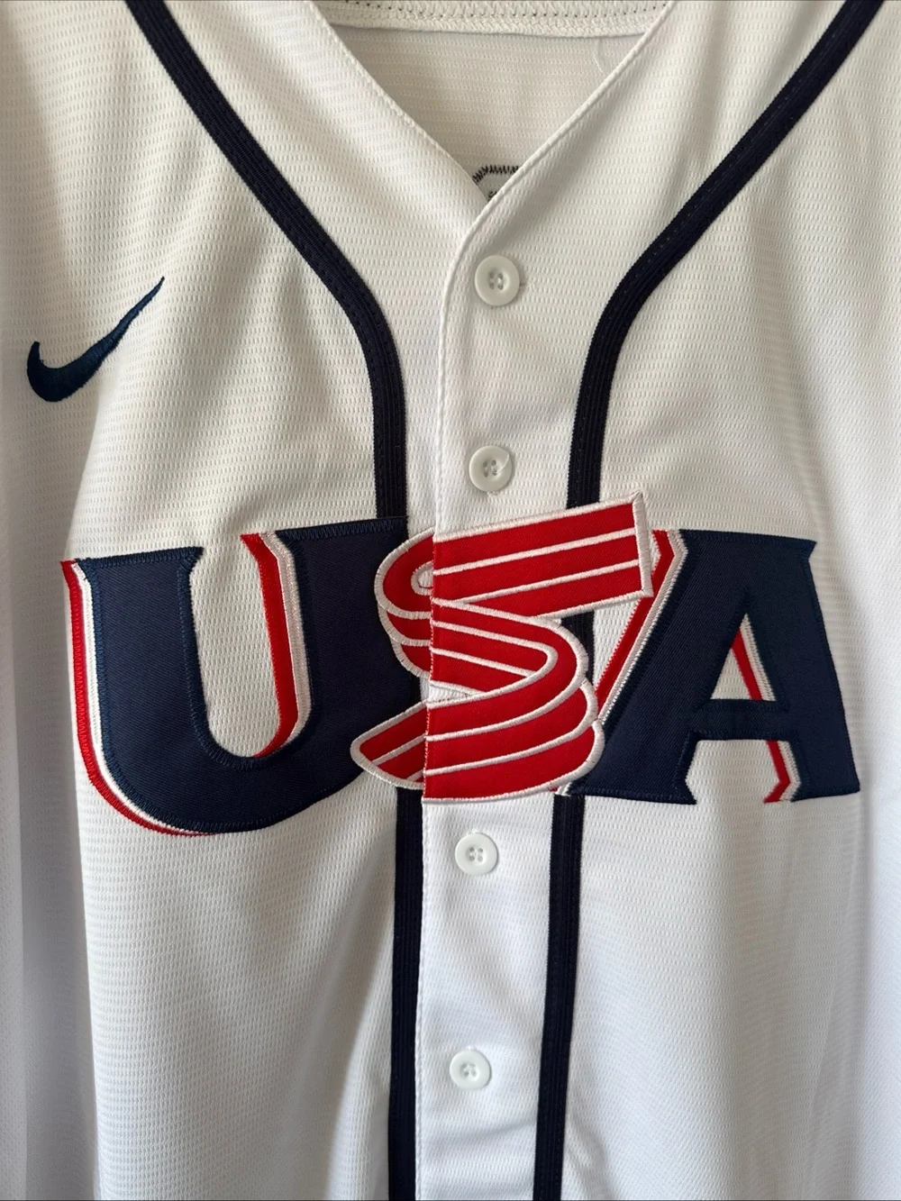 Men's Nike Clayton Kershaw #22 Team USA 2026 WBC Home Jersey Sz L - White RARE